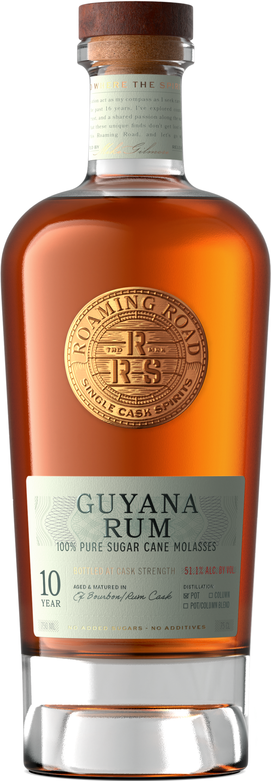 Roaming Road 10-Year Aged Guyana Rum 70cl