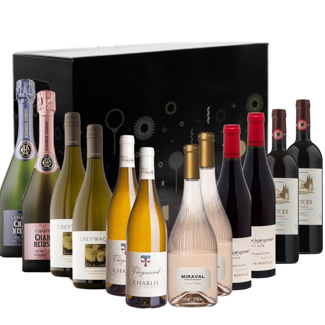 The Corkscrew "Deluxe" 12 Bottle Christmas Case✨🎄🍷