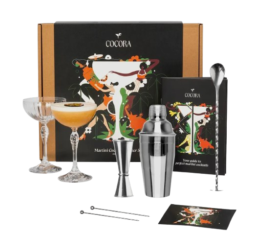Corcora 8 Piece Cocktail Set With Coupe Glasses