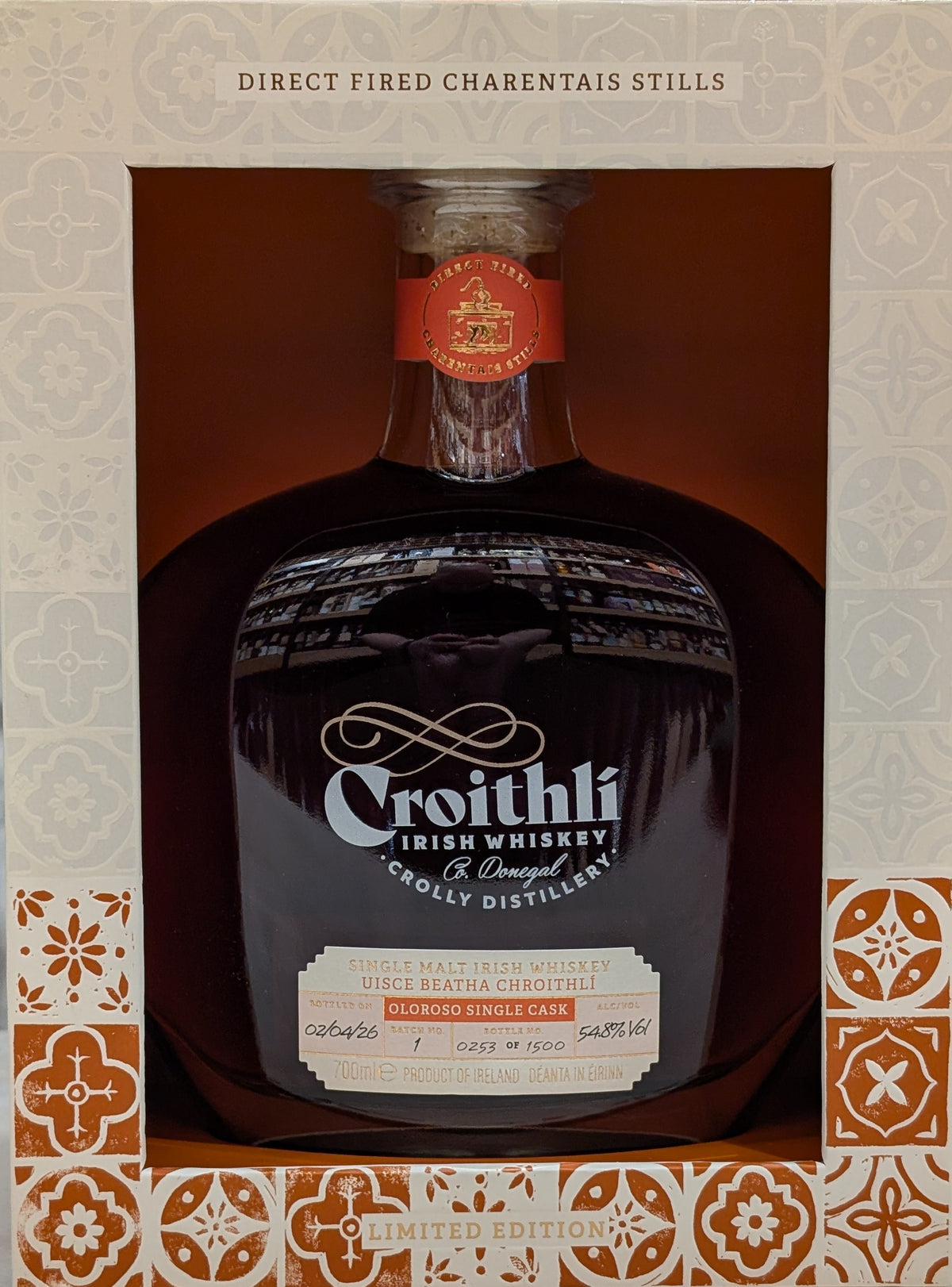 Croithli (Crolly) Oloroso Single Cask Single Malt Irish Whiskey