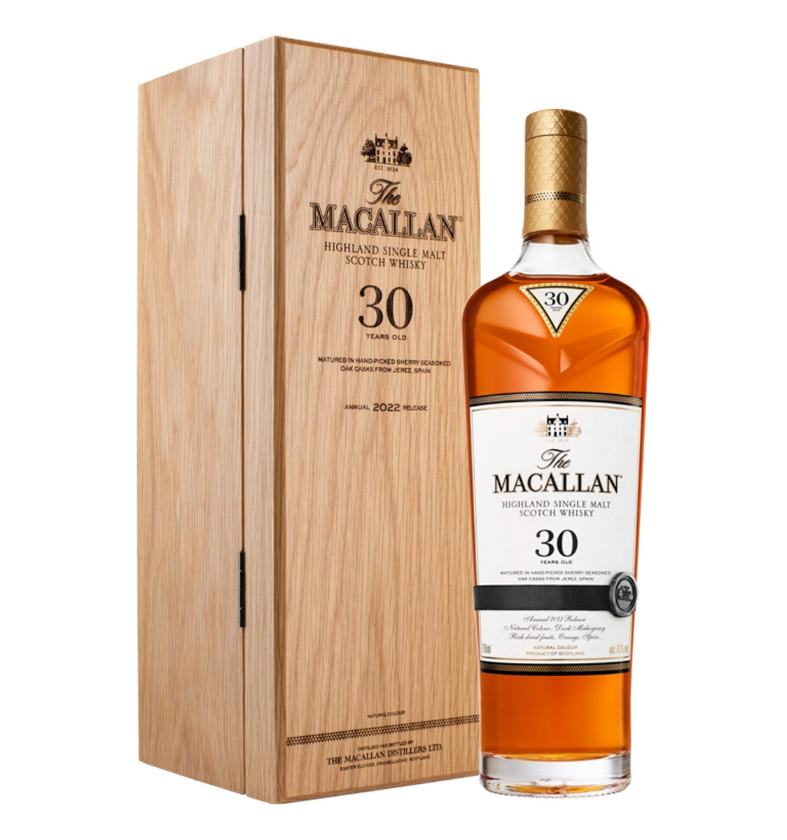 The Macallan 30 Year Old ウイスキー Macallan 30 Year Old Sherry Oak Matured 70cl–The Corkscrew Wine