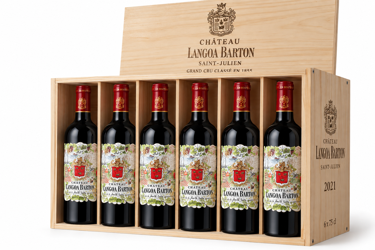Château Langoa Barton 2021, Saint-Julien, 3ème Grand Cru Classé 6 Bottle Case OWC