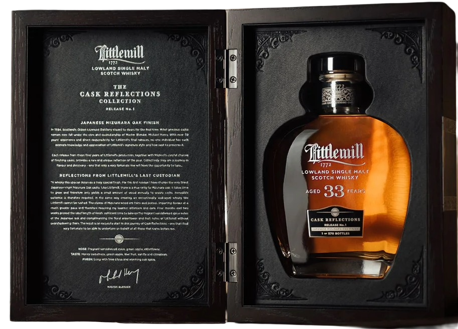 Littlemill Cask Reflections 33YO Mizunara Oak Finish 70cl