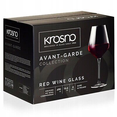 Avant Garde Red Wine Glass By Krosno (Set Of 6)